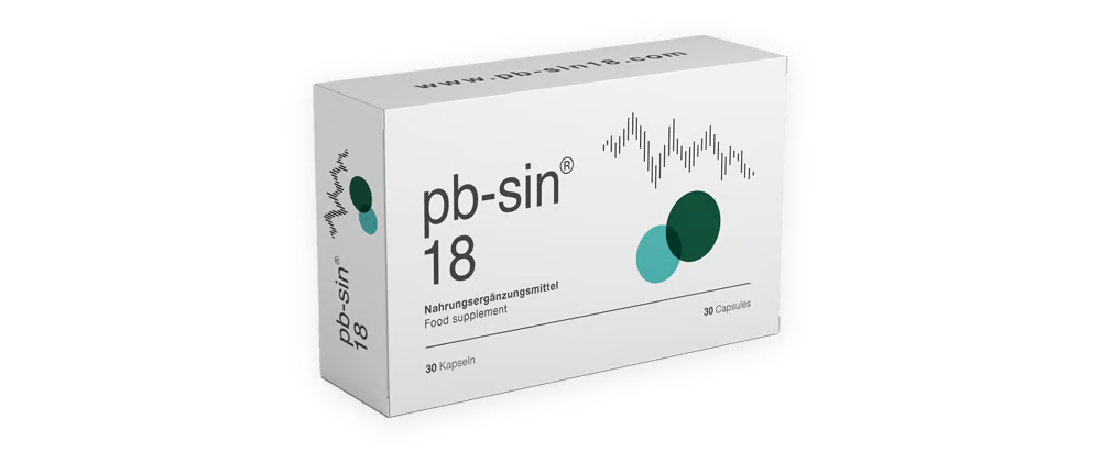Pb-Sin 18 Kapseln Packung, Nahrungsergänzungsmittel mit 30 Kapseln